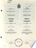 Délibérations Du Comité Sénatorial Permanent Des Affaires Étrangères