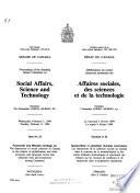 Délibérations Du Comité Sénatorial Permanent Des Affaires Sociales, Des Sciences Et de la Technologie