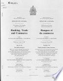 Délibérations Du Comité Sénatorial Permanent Des Banques Et Du Commerce