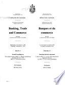 Délibérations Du Comité Sénatorial Permanent Des Banques Et Du Commerce