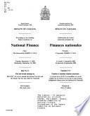 Délibérations Du Comité Senatorial Permanent Des Finance Nationales
