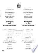 Délibérations Du Comité Sénatorial Permanent Des Transports Et Des Communications