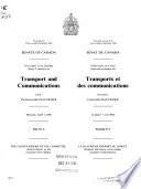 Délibérations Du Comité Sénatorial Permanent Des Transports Et Des Communications