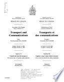 Délibérations Du Comité Sénatorial Permanent Des Transports Et Des Communications