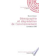 Démographie et dégradation de l'environnement