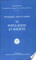 Démographie: Population et société