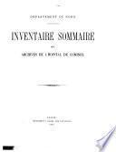 Département du Nord. Inventaire sommaire des archives de l'hôpital de Comines [by J. Finot].
