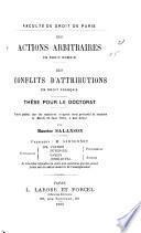 Des actions arbitraires en droit romain