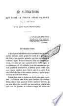Des altérations que subit le foetus après sa mort dans la cavité utérine et de leur valeur médico-légale