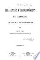 Des avantages et des inconvénients du Concordat et de sa suppression