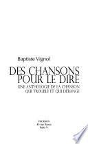 Des chansons pour le dire