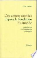 Des choses cachées depuis la fondation du monde