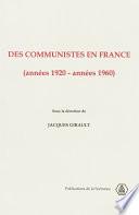 Des communistes en France