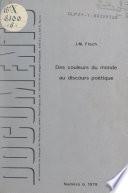 Des couleurs du monde au discours poétique de leurs qualités