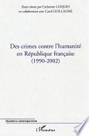 Des crimes contre l'humanité en république française