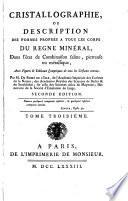 des cristaux metalliques; tables ... [to the whole work