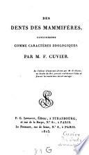 Des dents des mammifères