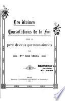 Des divines consolations de la foi dans la perte de ceux que nous aimons