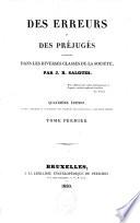 Des erreurs et des préjugés répandus dans les diverses classes de la société