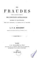 Des fraudes dans l'accomplissement des fonctions génératrices, dangers et inconvénients pour les individus, la famille et la société