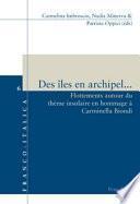 Des îles en archipel ...