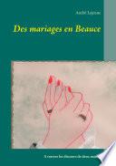 Des mariages en Beauce
