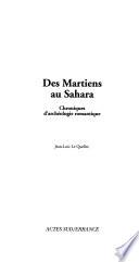 Des martiens au Sahara