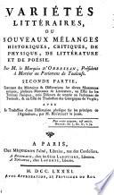 Des mémoires & dissertations sur divers monumens antiques, plusieurs morceaux de littérature, un essai sur les terreurs paniques, trois discours de rentrée au parlement de Toulouse, & un essai de traduction des Géorgiques de Virgile, avec la traduction d'une dissertation physique sur les principes de l'agriculture