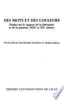 Des Mots et des couleurs