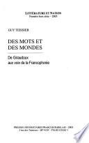 Des mots et des mondes
