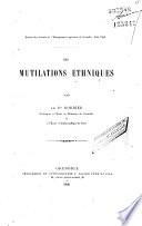Des Mutilations ethniques