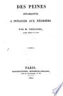 Des peines infamantes à infliger aux Nègriers