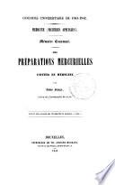 Des préparations mercurielles usitées en médecine
