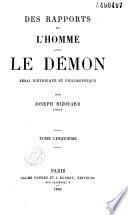 Des rapports de l'homme avec le démon