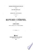 Des ruptures utérines