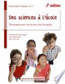 Des sciences à l'école