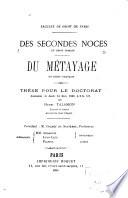 Des secondes noces en droit romain