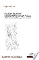 Des substitutions comme principe de la pensée
