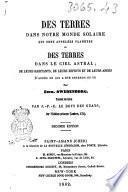 Des terres dans notre monde solaire, qui sont appelées planètes, et des terres dans le ciel astral: de leurs habitants, de leurs esprits et de leurs anges, d'après ce qui a été entendu et vu