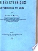 Des unités rythmiques supérieures au vers