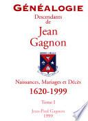Descendants de Jean Gagnon