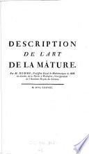 Description de l'art de la mâture