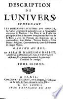 Description de l'univers