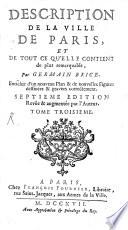 Description de la ville de Paris