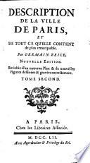 Description de la ville de Paris