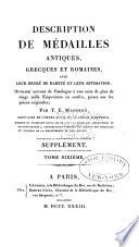 Description de medailles antiques, etc