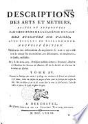 Description des arts et métiers