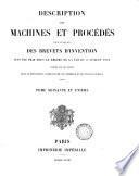 DESCRIPTION DES MACHINES ET PROCEDES