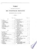 Description des machines et procédés spécifiés dans les brevets d'invention, publ. par C.P. Molard. [With] Table générale des vingt premiers volumes. [Continued as] Description des machines ... pour lesquels des brevets d'invention ont été pris sous le régime de la loi du 5 juillet 1844