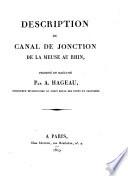 Description du canal de jonction de la Meuse au Rhin